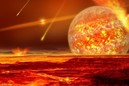 A Newly Discovered Planet, in its Explosive Infancy