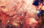 Smoky Pink Core of Omega Nebula