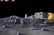 This Is Lunarcrete, a Building Block for Moon Colonies