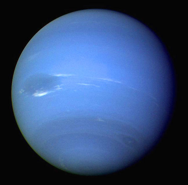 Neptune as seen by Voyager 2