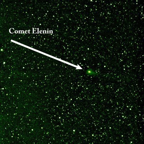 Comet Elenin as seenby the STEREO HI1-B on Aug. 6, 2011