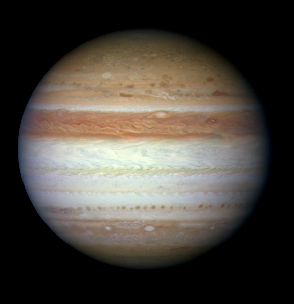 Jupiter as seen by the Hubble Space Telescope
