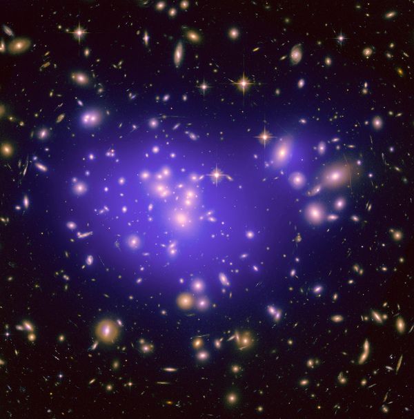 Dark Matter Map in Galaxy Cluster Abell 1689