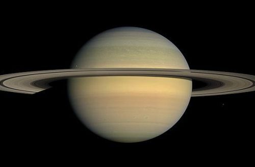 Saturn By Cassini During Equinox 2008