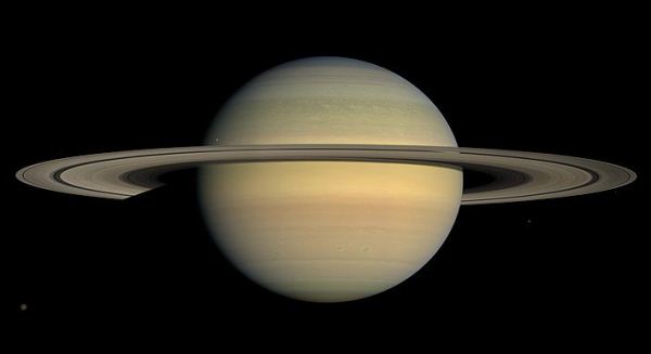 Saturn By Cassini During Equinox 2008