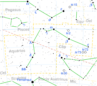 Aquarius Constellation Map