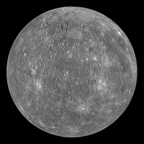 Composite image of Mercury taken by MESSENGER, NASA