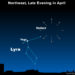 Lyrids Meteor Shower Radiant Point. Image by Deborah Byrd from EarthSky.org.