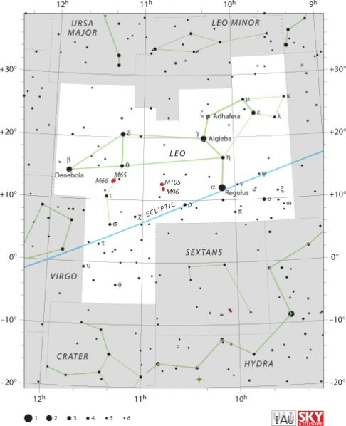 Leo Constellation Map