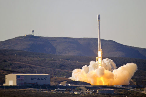 SpaceX Falcon 9 launch photo by U.S. Air Force.