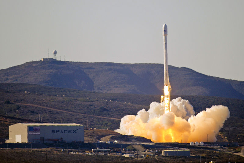 SpaceX Falcon 9 launch photo by U.S. Air Force.