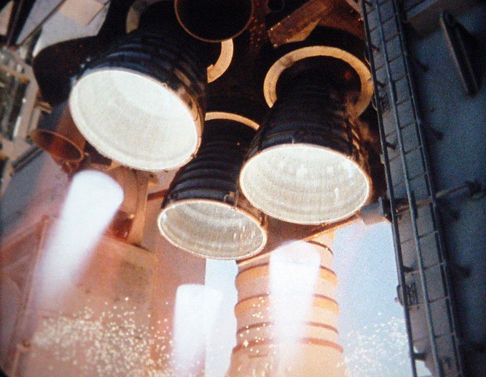 Space Shuttle Atlantis Rocket Engine Nozzles