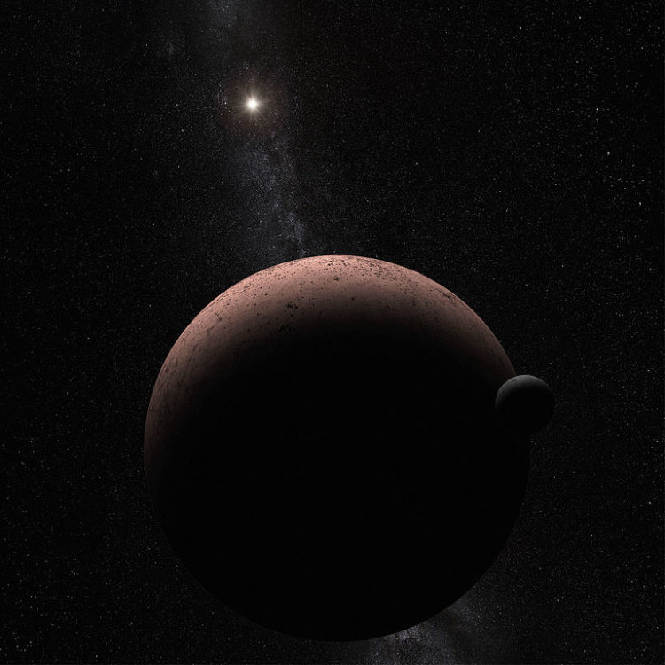 Dwarf Planet Makemake With Moon