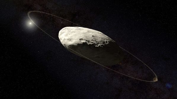 Dwarf Planet Haumea With Rings Artists View