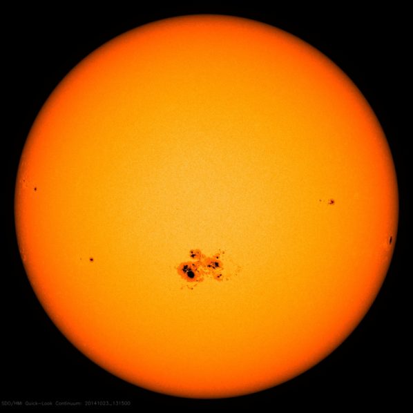 Enormous Sunspot NASA SDO
