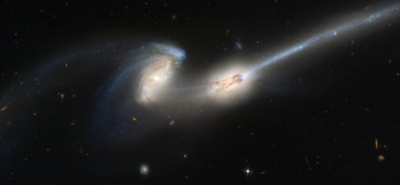 NGC 4676 Colliding Galaxies