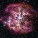Wolf-Rayet star WR 124 and the nebula M1-67 surrounding it.