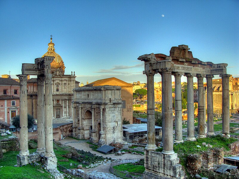 Ruins Of The Temple Of Saturn