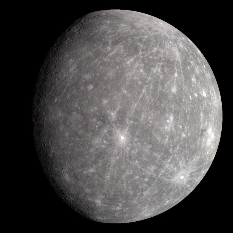 Mercury In True Color MESSENGER 2008